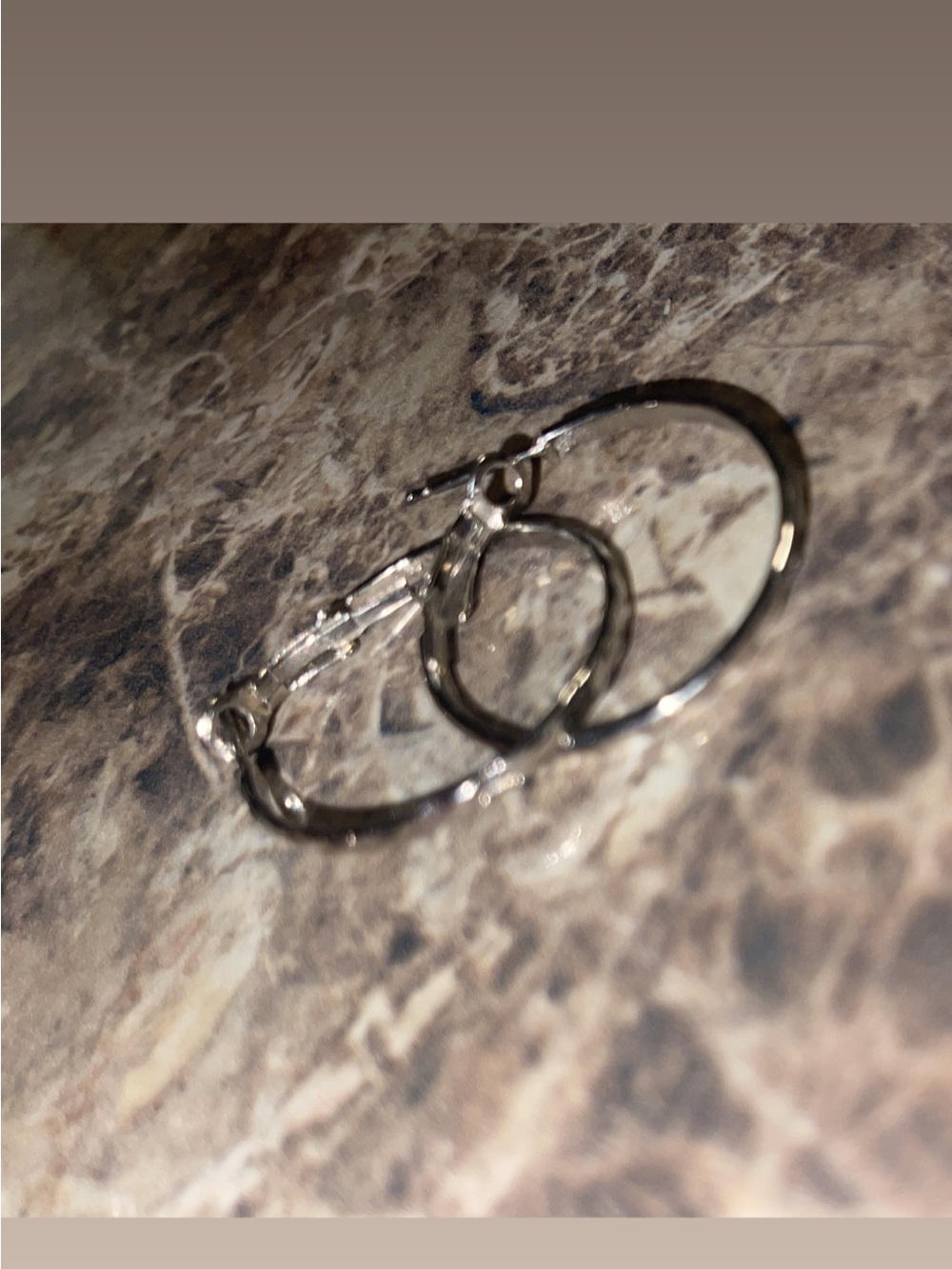 Double Hoop Silver-Tone Earrings